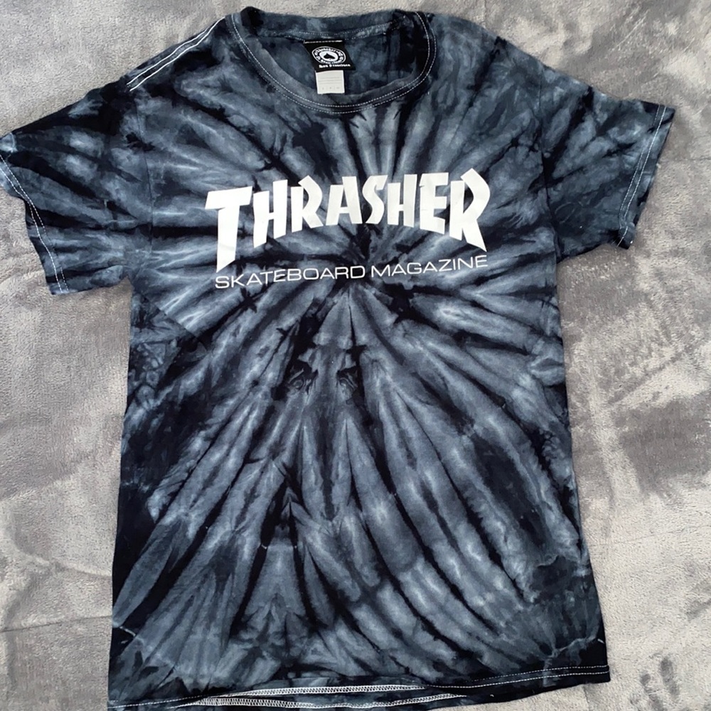 Thrasher Tie Dye Big Logo T shirt